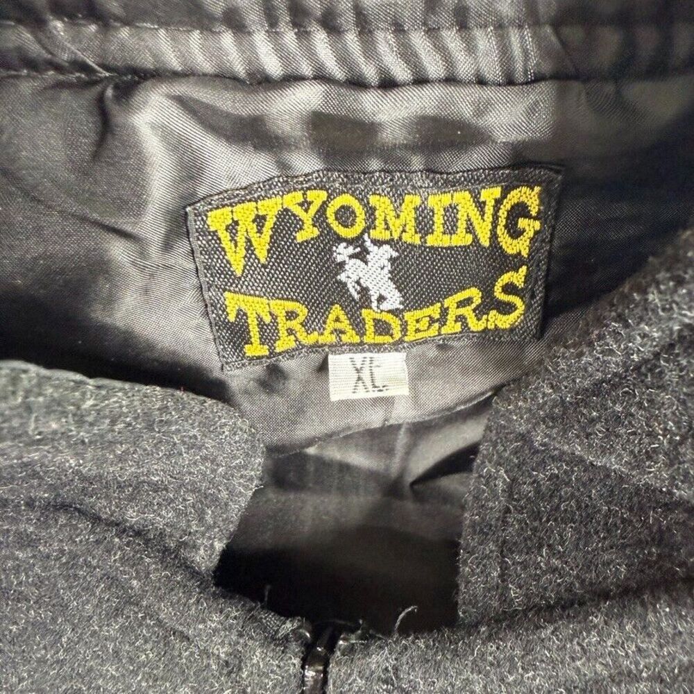 Wyoming Traders Vest Womens XL Black Virgin Wool Zip Up Ranch Wear Cowgirl - Picture 3 of 9